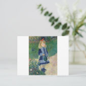 Auguste Renoir - Meisje met een gieter Briefkaart (Staand voorkant)