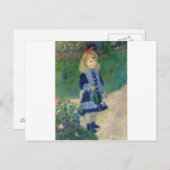 Auguste Renoir - Meisje met een gieter Briefkaart (Voorkant / Achterkant)
