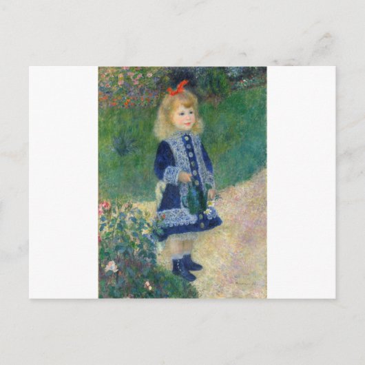 Auguste Renoir - Meisje met een gieter Briefkaart (Voorkant)