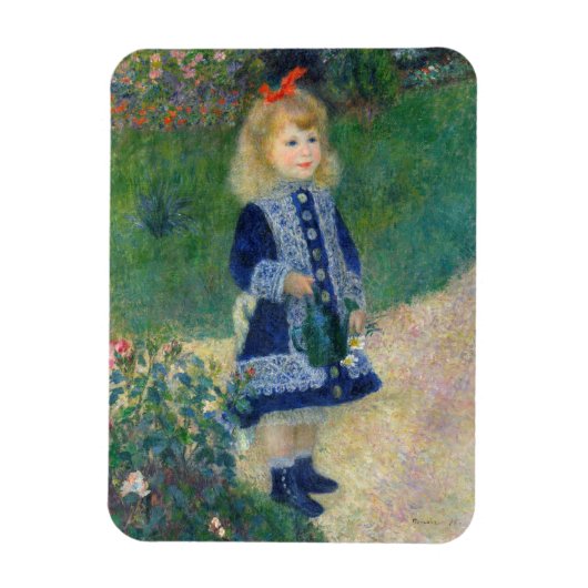 Auguste Renoir - Meisje met een gieter Magneet (Verticaal)