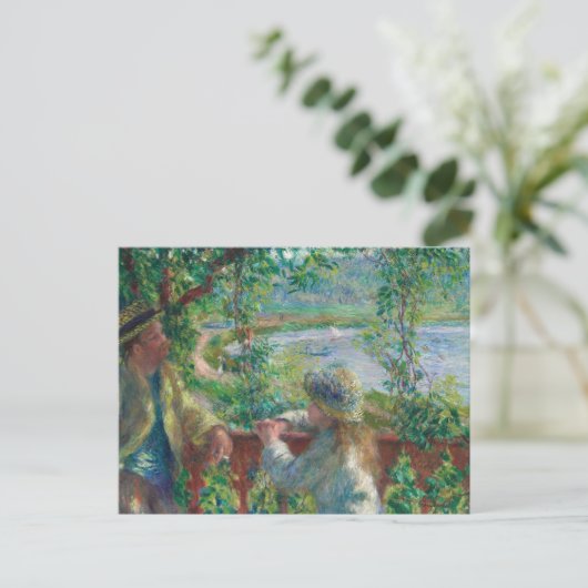 Auguste Renoir - nabij het meer Briefkaart (Staand voorkant)