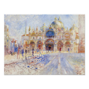 Auguste Renoir - Piazza San Marco, Venetië Foto Afdruk