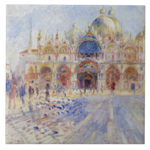 Auguste Renoir - Piazza San Marco, Venetië Tegeltje