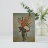  Auguste Renoir Pink Red Green Gladioli Feestdagenkaart (Staand voorkant)