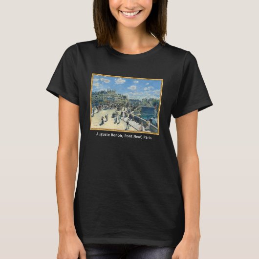 Auguste Renoir Pont Neuf Par Painting Renaissance T-shirt (Voorkant)