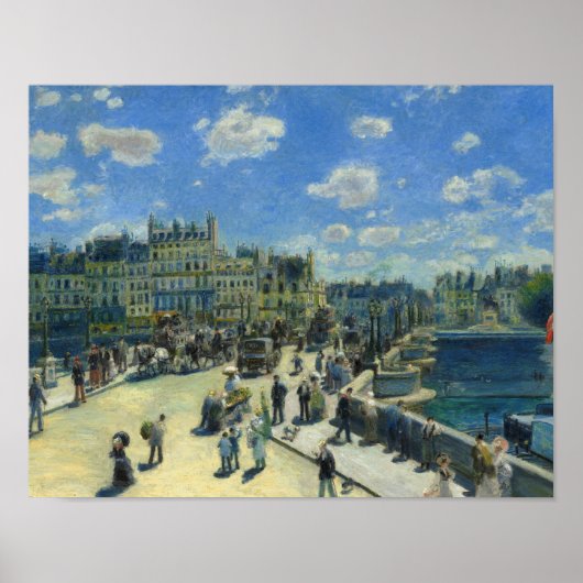 Auguste Renoir - Pont Neuf, Parijs Poster (Voorkant)
