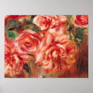 Auguste renoir - Rozen in een fase Poster