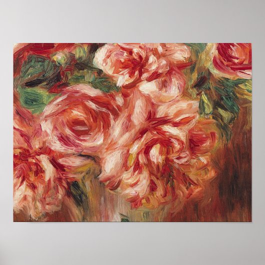 Auguste renoir - Rozen in een fase Poster (Voorkant)