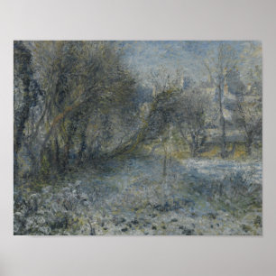 Auguste Renoir - Sneeuwbedekt landschap Poster
