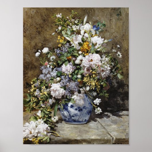 Auguste Renoir - Spring Bouquet Poster (Voorkant)