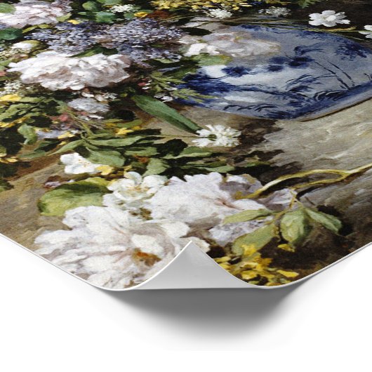 Auguste Renoir - Spring Bouquet Poster (Hoek)