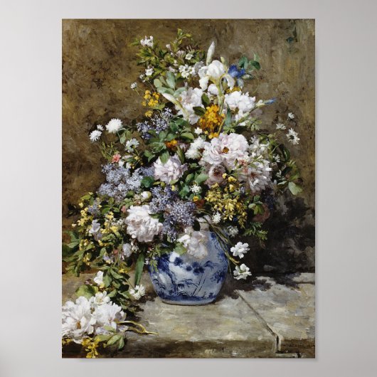 Auguste Renoir - Spring Bouquet Poster (Voorkant)