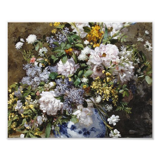 Auguste Renoir - Spring Bouquet .Spring Foto Afdruk (Voorkant)