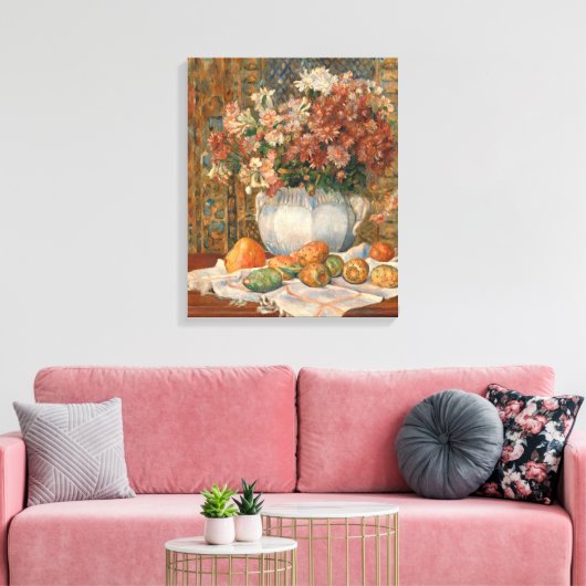 Auguste Renoir still Flowers Prickly Pears Canvas Afdruk (Insitu (Woonkamer))