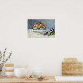 Auguste Renoir -Still Life with Peaches and Grapes Poster (Keuken)