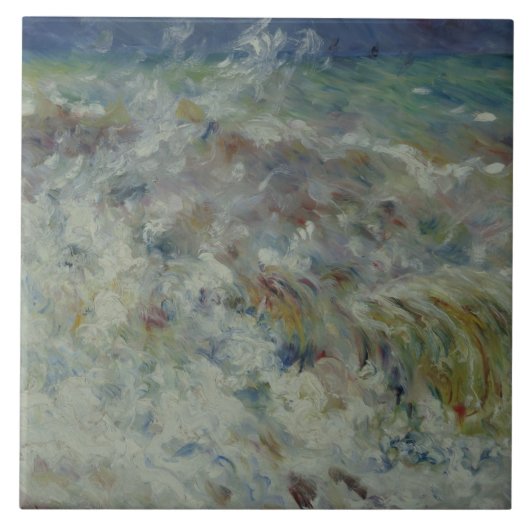 Auguste Renoir - The Wave Tegeltje (Voorkant)