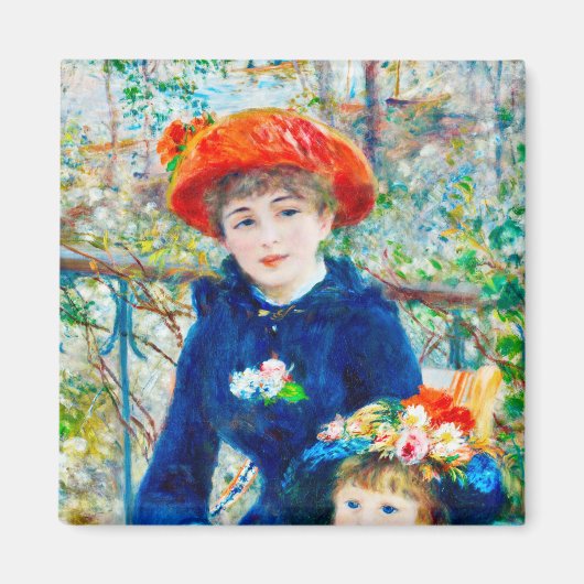 Auguste Renoir - Twee zussen Magneet (Voorkant)