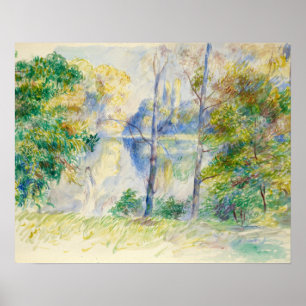 Auguste Renoir - Uitzicht van een park Poster