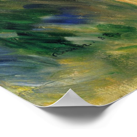 Auguste Renoir van de kust Poster (Hoek)