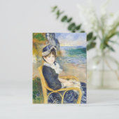 Auguste Renoir van het portret Seashore Woman Briefkaart (Staand voorkant)
