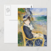 Auguste Renoir van het portret Seashore Woman Briefkaart (Voorkant / Achterkant)