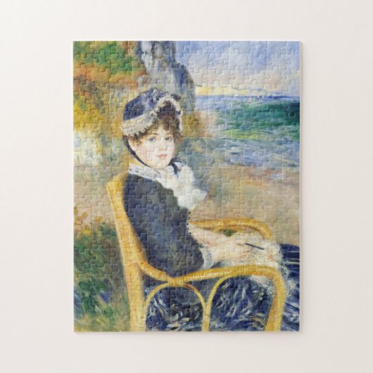 Auguste Renoir van het portret Seashore Woman Legpuzzel (Verticaal)