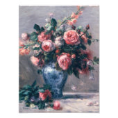 Auguste Renoir - Vase van Rozen Foto Afdruk (Voorkant)