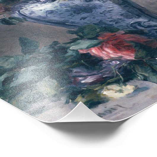 Auguste Renoir - Vase van Rozen Foto Afdruk (Hoek)