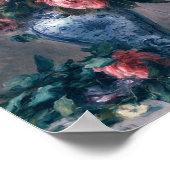 Auguste Renoir - Vase van Rozen Poster (Hoek)