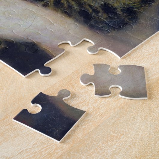 Auguste Renoir - Vrouw met een kat Legpuzzel (Zijkant)