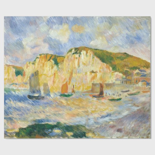 Auguste Renoir Zee en Cliffs Cadeaupapier (Vlak)