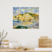 Auguste Renoir Zee en Cliffs Poster (Keuken)