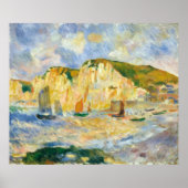 Auguste Renoir Zee en Cliffs Poster (Voorkant)