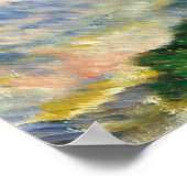Auguste Renoir Zee en Cliffs Poster (Hoek)
