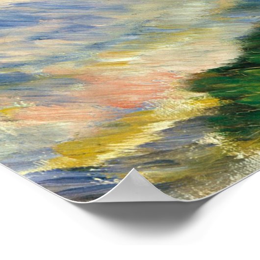 Auguste Renoir Zee en Cliffs Poster (Hoek)
