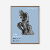 Auguste Rodin Thinker Art Exhibition Print