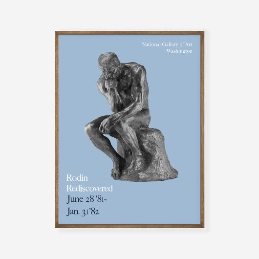 Auguste Rodin Thinker Art Exhibition Print