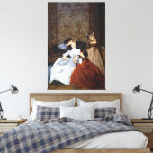 Auguste Toulmouche - La Fiancée Hésitante, (1866) Canvas Afdruk (Insitu (Slaapkamer))