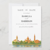 Augustine Skyline Save the Date-sjabloon Kaart (Voorkant)