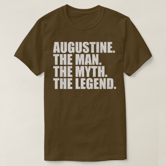 AugustineAugustinus Naam Augustinus voornaam T-shirt (Design voorkant)