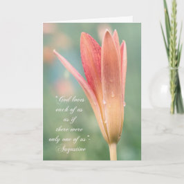 Augustinus citeert God op dagfoto Kaart