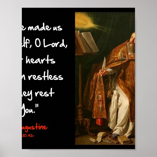 Augustinus - Restless Heart Poster (Voorkant)