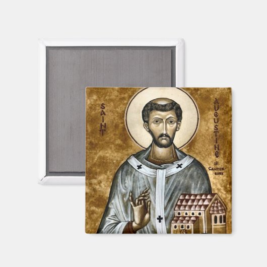 Augustinus van Canterbury Orthodox Christelijk Magneet (Voorkant / Achterkant)