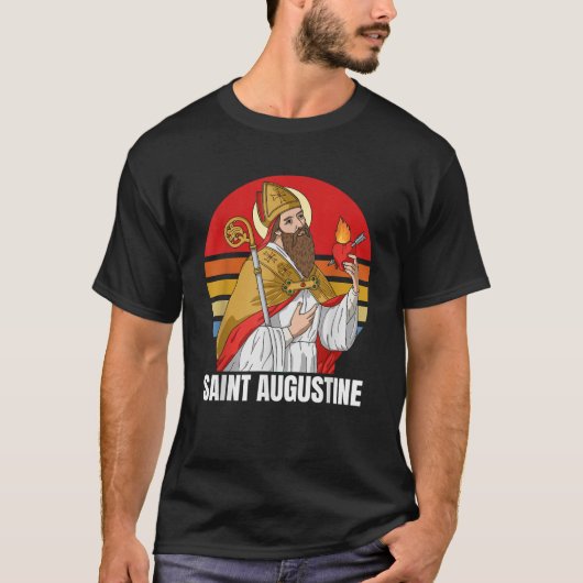 Augustinus van Hippo katholiek T-shirt (Voorkant)