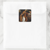 Augustinus van Hippo Vierkante Sticker (Tas)