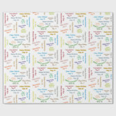 Augustus, 10-jarige cadeaupapier (Vlak)