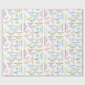 Augustus, 18-jarige cadeaupapier (Vlak)