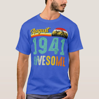augustus 1941 Verjaardagscadeau Shirt Vintage augu
