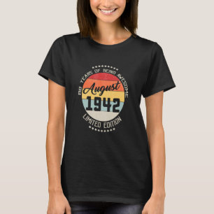 augustus 1942 80e verjaardag 80 jaar amesom t-shirt