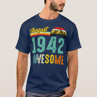 augustus 1942 Verjaardagscadeau Shirt Vintage augu